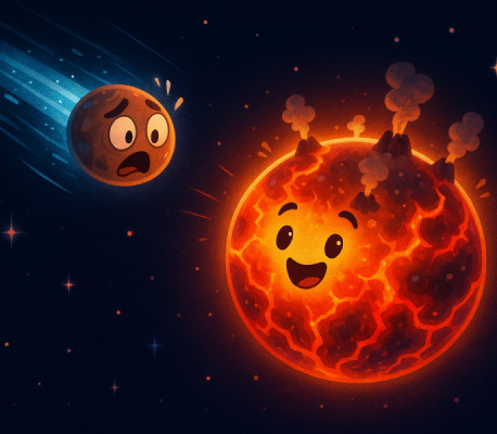 Image of collision of metheotith on h